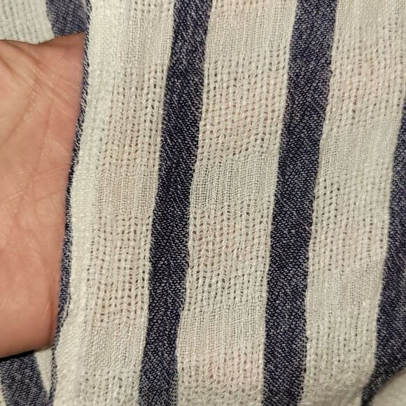 NWOT BECCA Rebecca Virtue Getaway Striped Tie Waist Cover Up Fly Away Pants L - Picture 15 of 15